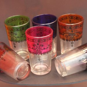 Moroccan Tea Glasses, Set of 6