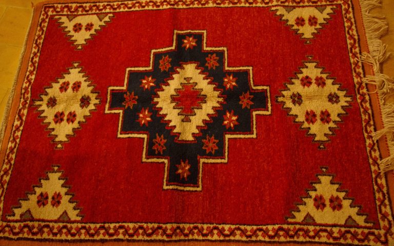 Hand-Knotted Berber Rug